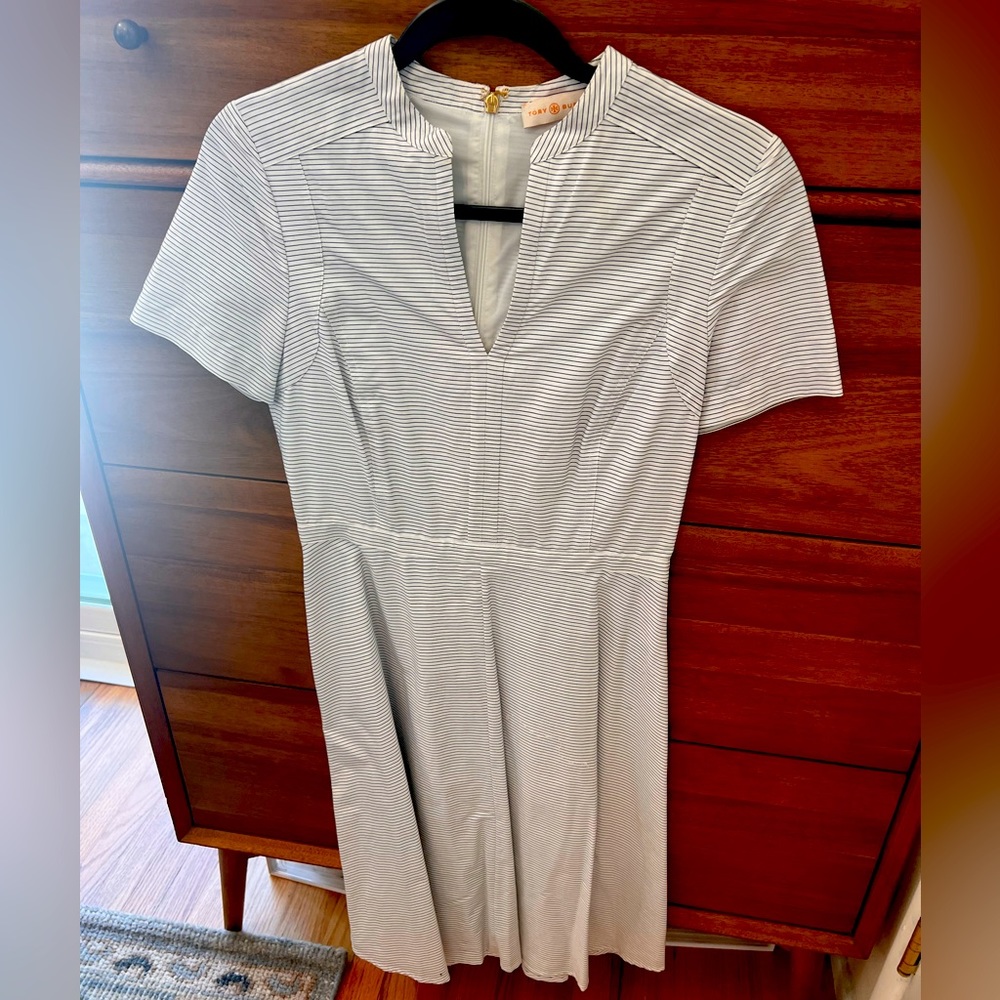 Tory Burch dress, size 4, black and white stripes